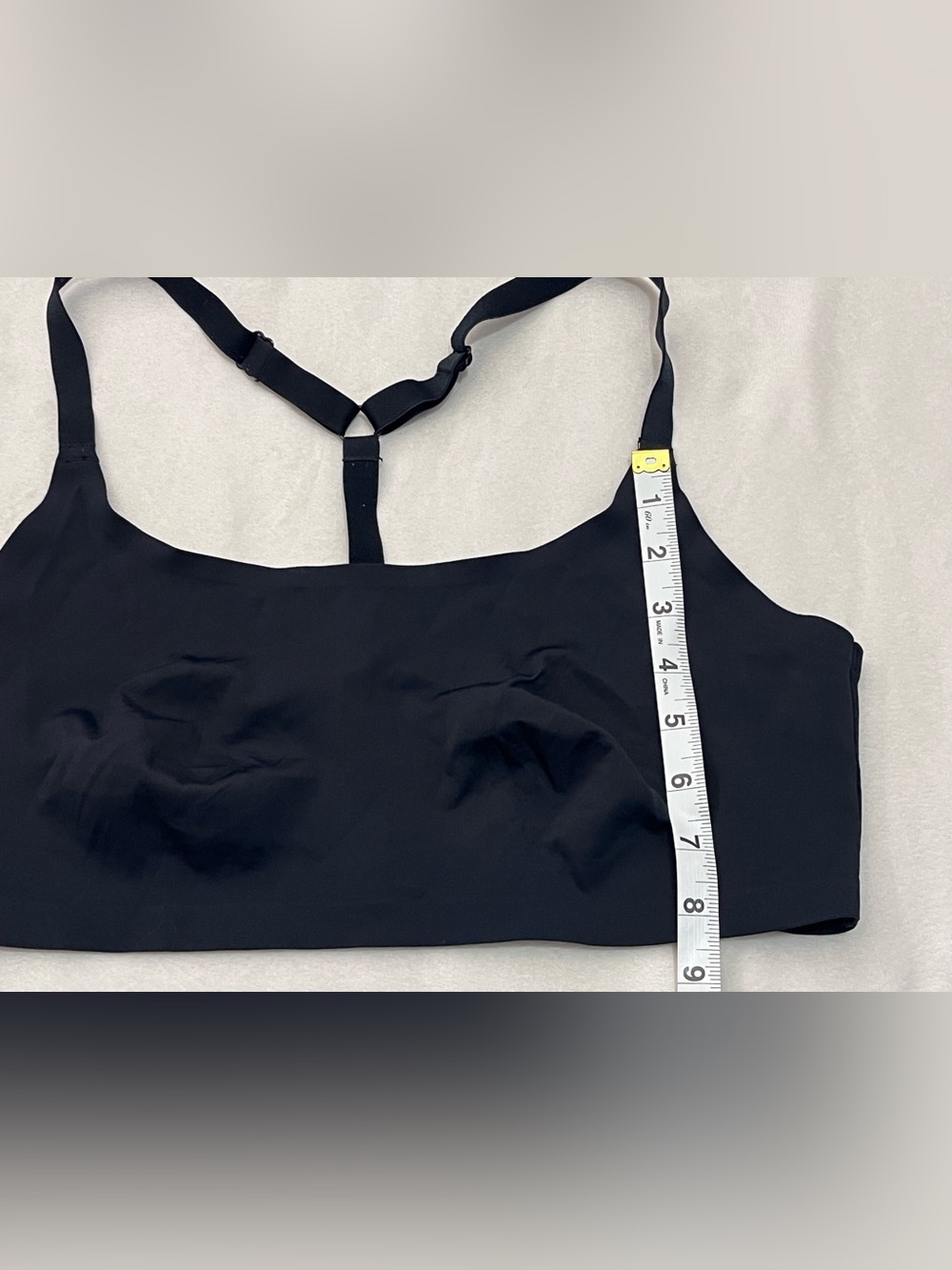 Auden Black Seamless T-Back Bralette - Women Intimates Thin Very Soft Size XL - Picture 5 of 11